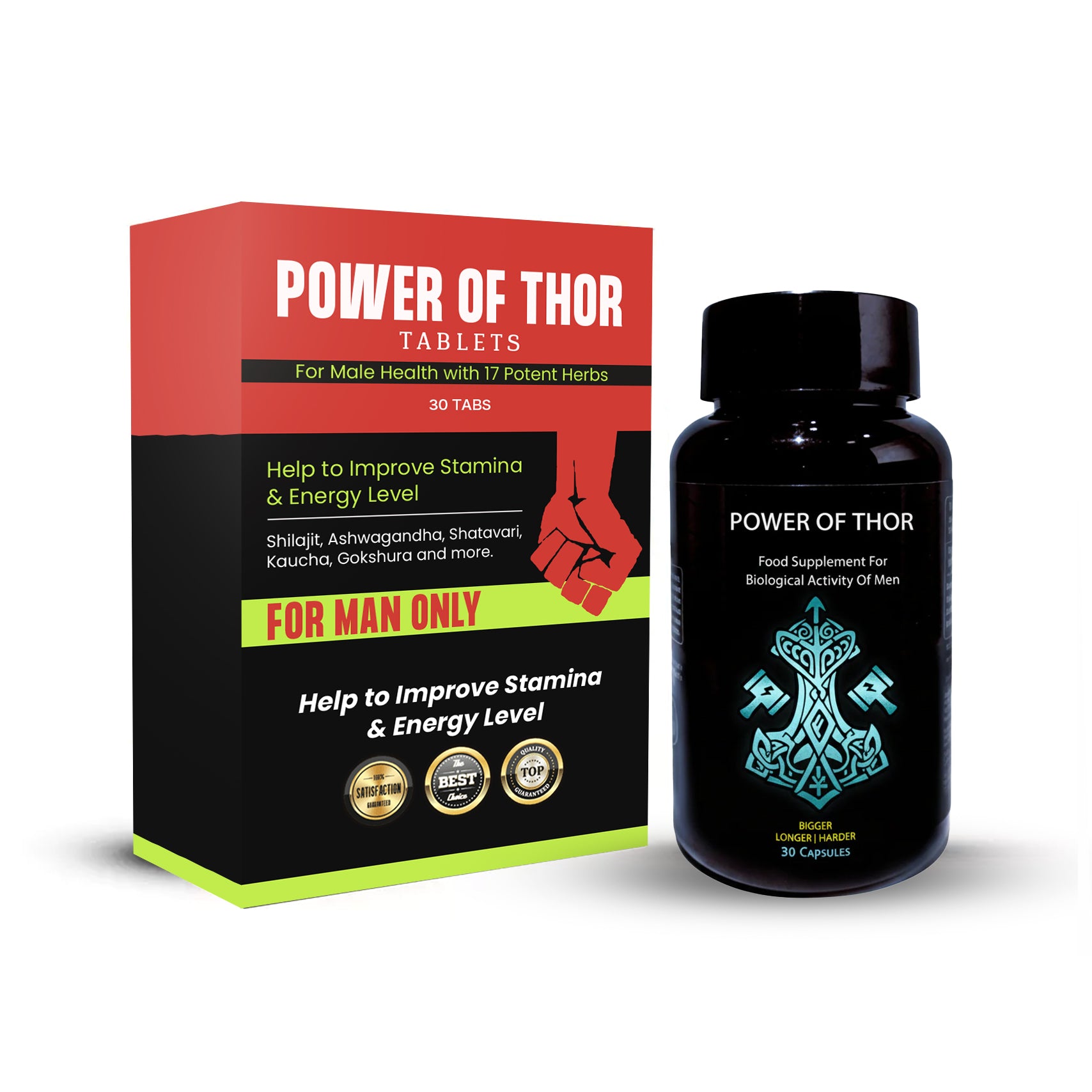 Power of THOR Tablets - For Natural Energy and Daily Wellness
